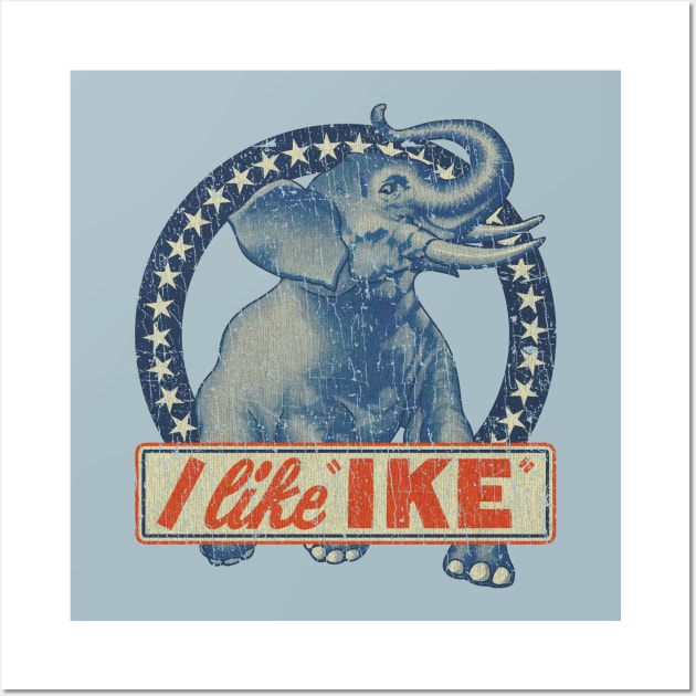 I Like Ike Elephant 1952 Wall Art by JCD666